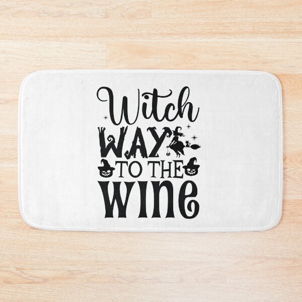 Item preview, Witch way to the wine? Funny Halloween wine drinking witch design designed and sold by charaf19.