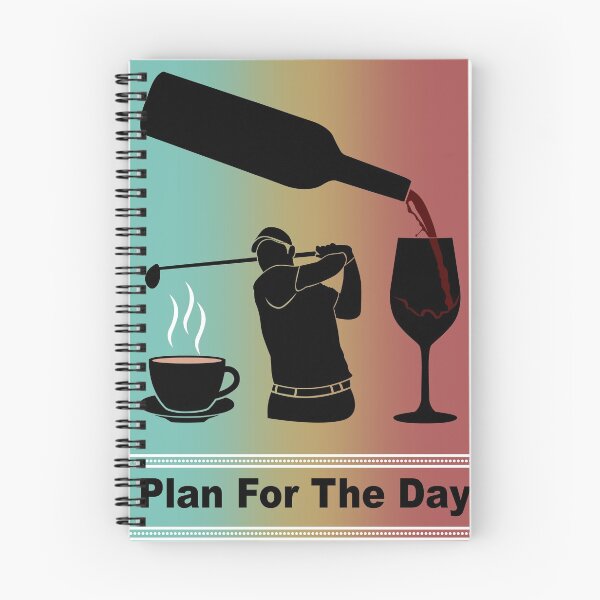 Item preview, Plan For The Day Coffee Golf Wine lover T-shirt designed and sold by creative555.