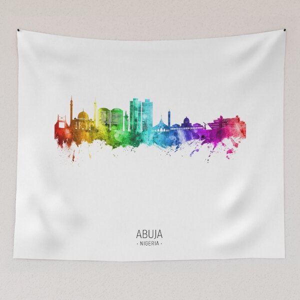 Item preview, Abuja Nigeria Skyline designed and sold by ArtPrints.