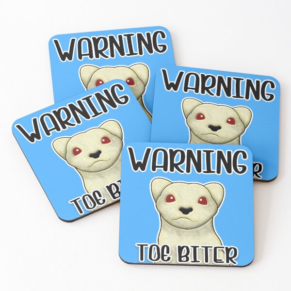 Item preview, Warning Toe Biter - Ferret merch - Chiposaurus designed and sold by Chiposaurus.