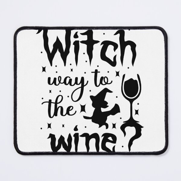 Item preview, Witch way to the wine? Funny Halloween wine drinking witch design designed and sold by charaf19.