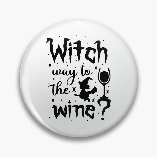 Item preview, Witch way to the wine? Funny Halloween wine drinking witch design designed and sold by charaf19.