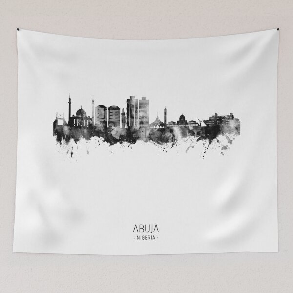 Item preview, Abuja Nigeria Skyline designed and sold by ArtPrints.