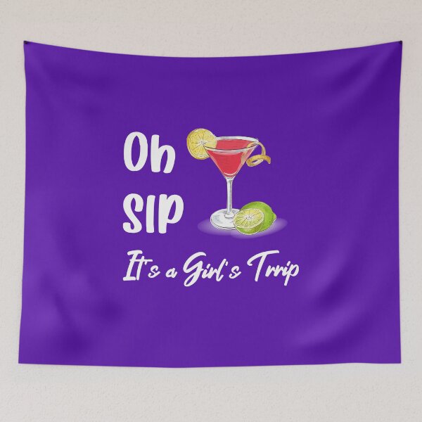 Item preview, Oh sip it's a girl trip designed and sold by yusufdehbi.