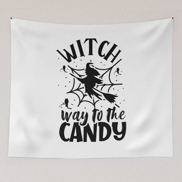 Item preview, Witch way to the wine? Funny Halloween wine drinking witch design designed and sold by charaf19.