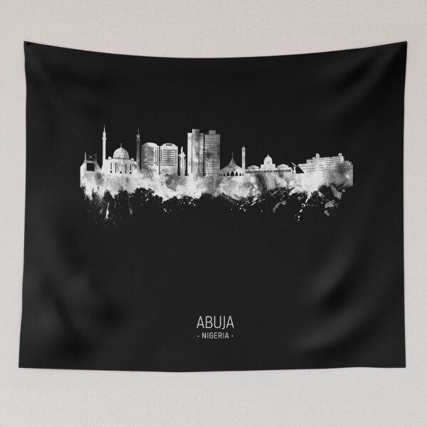 Item preview, Abuja Nigeria Skyline designed and sold by ArtPrints.
