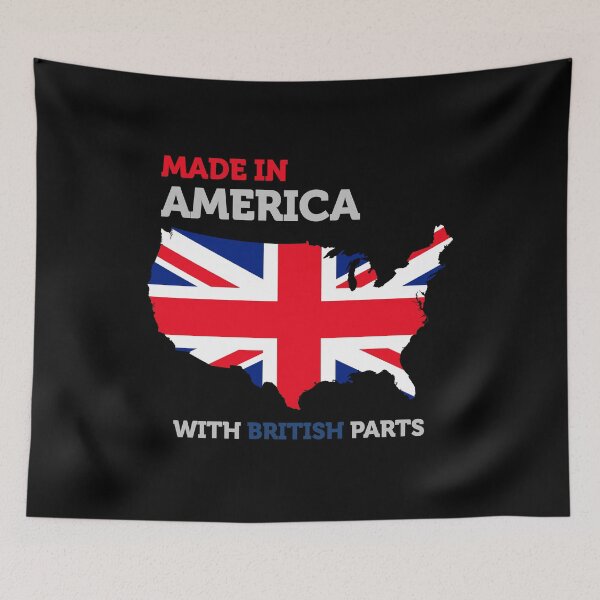 Item preview, Made in America with British Parts - Britain and USA Pride designed and sold by smartrocket.