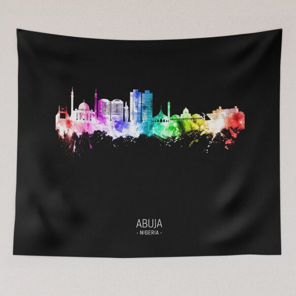 Item preview, Abuja Nigeria Skyline designed and sold by ArtPrints.