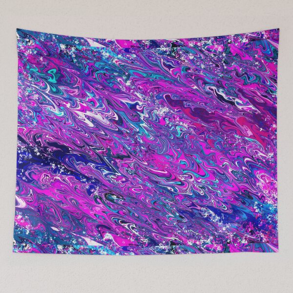 Item preview, Amethyst Waves - Artistic Marbled Paper Limited Series created by Craitza designed and sold by House of Sadu by Craitza.