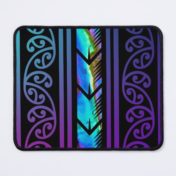 Item preview, Purple Māori Design with Inlayed Paua Shell // New Zealand designed and sold by Uncommon Cents.