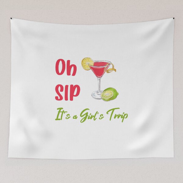 Item preview, Oh sip it's a girl trip designed and sold by yusufdehbi.
