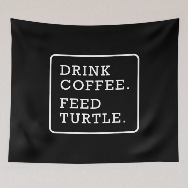Item preview, Funny turtle coffee lover graphic text design white designed and sold by Avicularious.