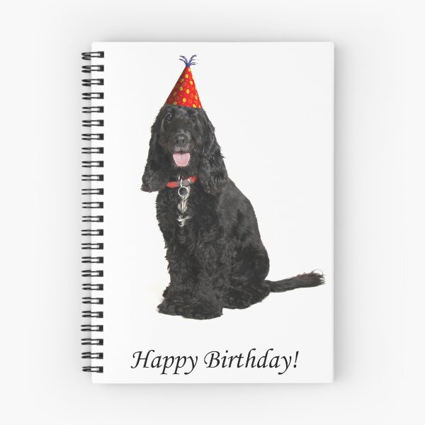 Item preview, A cocker spaniel happy birthday designed and sold by Gerry Pearce.