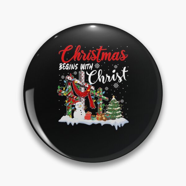 Item preview, Christmas Begins With Chris Jesus Cross Xmas Snowman designed and sold by lehienanh.
