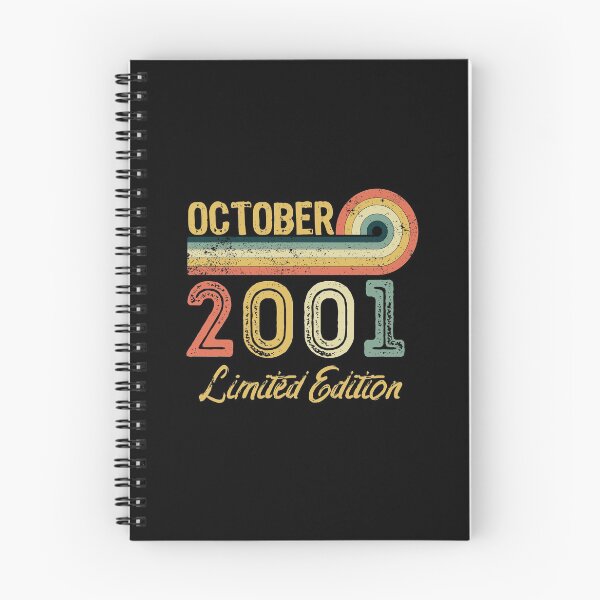 Item preview, Retro Vintage 20th Birthday - Born in October 2001 designed and sold by meedTee.