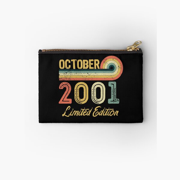 Item preview, Retro Vintage 20th Birthday - Born in October 2001 designed and sold by meedTee.