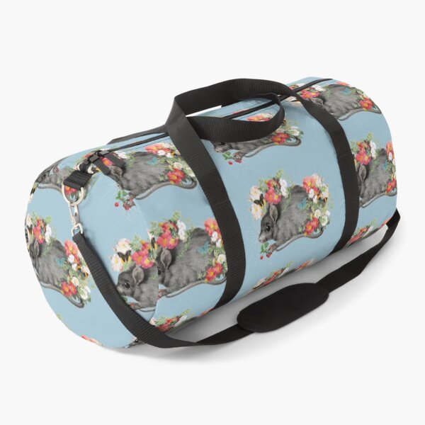 Item preview, Adorable Mouse Holding cherries With Vintage Roses And Butterflies designed and sold by TrulyEpoque.
