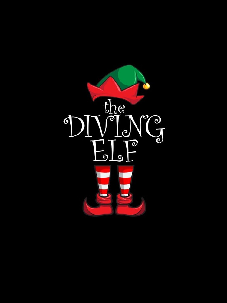 Aperçu 4 sur 4. Coque iPhone avec l'œuvre Diving Elf Matching Family Christmas Party Pajama Diving Elf Gear créée et vendue par DynamicDesign.