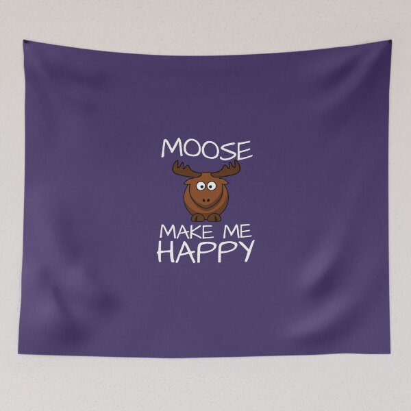Item preview, Moose Make Me Happy designed and sold by AlwaysAwesome.