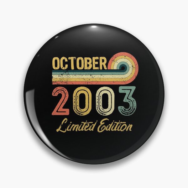 Item preview, Retro Vintage 18th Birthday - Born in October 2003 designed and sold by meedTee.