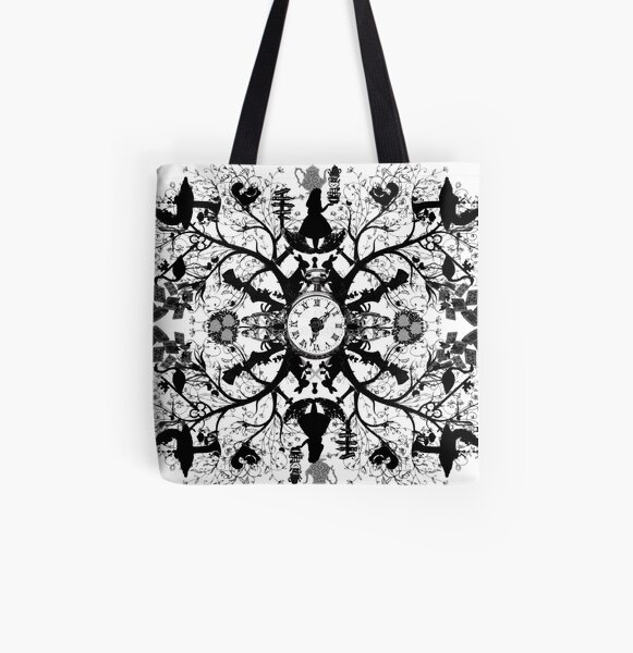 Think Wonderland Ink All Over Print Tote Bag