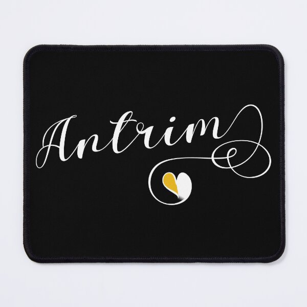 Item preview, Antrim County Colours Flag Heart, Ulster, Ireland, Irish designed and sold by Celticana.