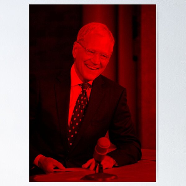 Artikel-Vorschau von David Letterman - Berühmtheit, designt und verkauft von Powerofwordss.