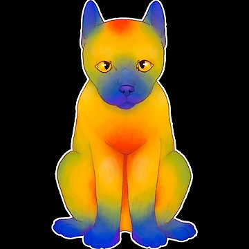 Artwork thumbnail, cat heatmap by GarbageSalt