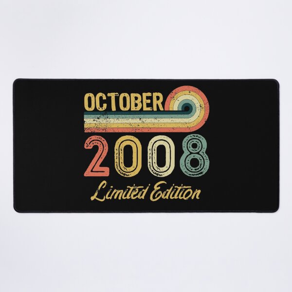 Item preview, Retro Vintage 13rd Birthday - Born in October 2008 designed and sold by meedTee.
