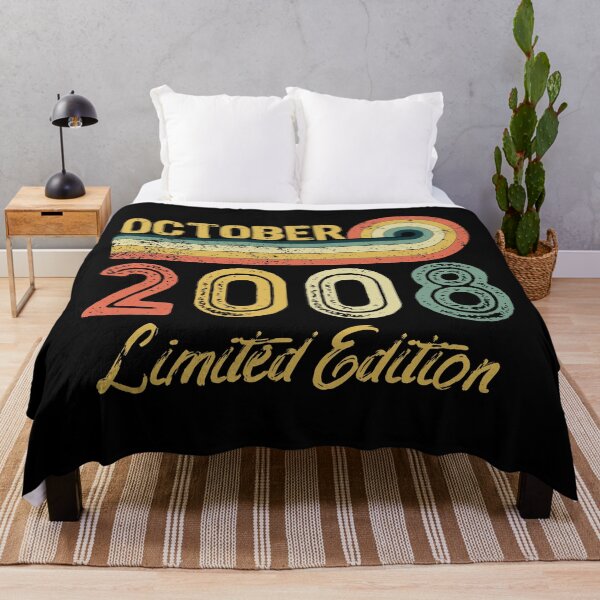 Item preview, Retro Vintage 13rd Birthday - Born in October 2008 designed and sold by meedTee.