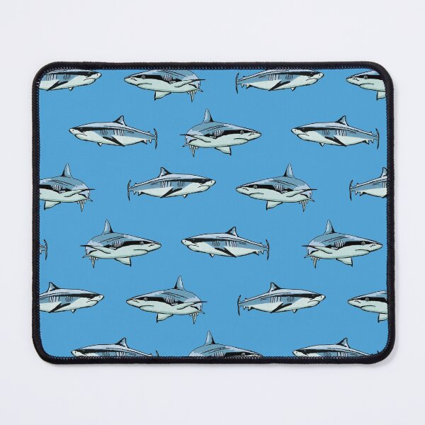 Item preview, Artistic Shark Pattern designed and sold by okpinsArtDesign.