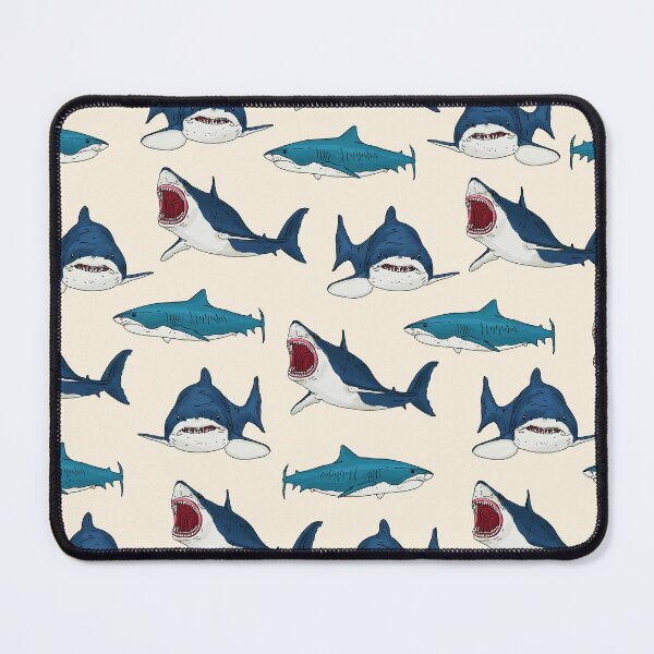 Item preview, Shark Art Pattern designed and sold by okpinsArtDesign.