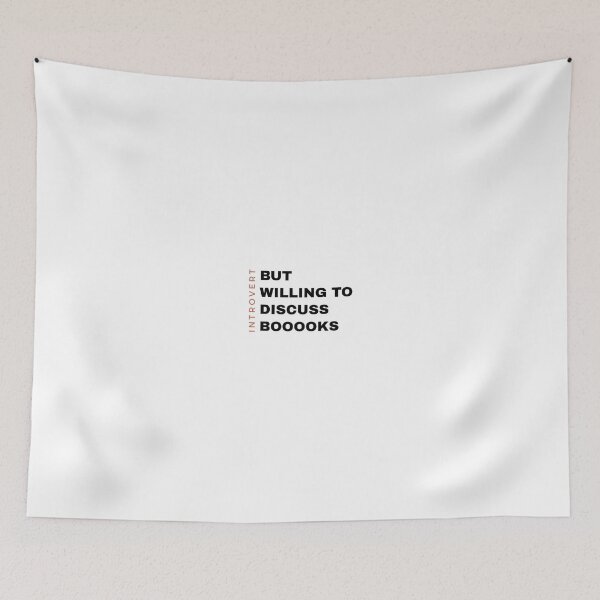 Item preview, Introvert But Willing To Discuss Books designed and sold by SerenaChoe.