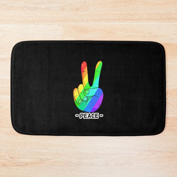 Item preview, Peace Hand Sign Rainbow Peace Love Freedom Hippie Gift designed and sold by Hyper-Field.