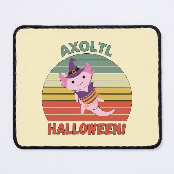 Item preview, Cute Axolotl Wearing Halloween Costume Pink designed and sold by Meek-Anime.