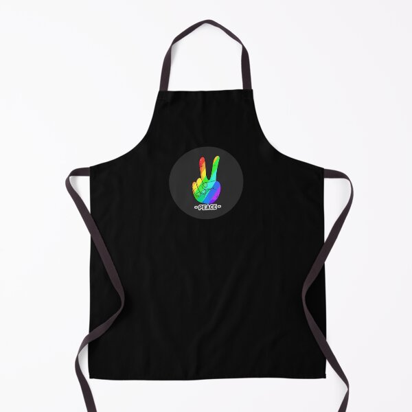 Item preview, Peace Hand Sign Rainbow Peace dark Love Freedom Hippie Gift designed and sold by Hyper-Field.