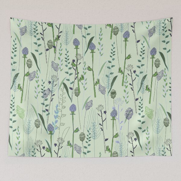 Item preview, Mint Wild Grasses designed and sold by Claireybean.