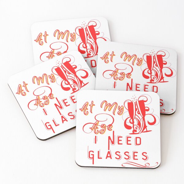 Item preview, At My Age I Need Glasses Sticker designed and sold by Product  Stella.