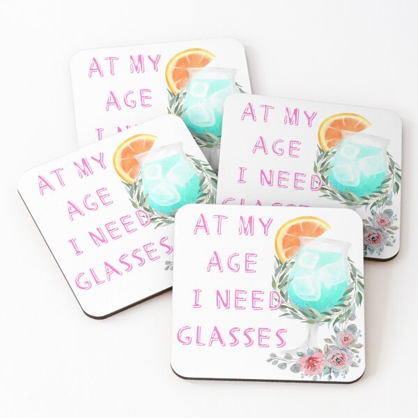 Item preview, At My Age I Need Glasses Sticker designed and sold by Product  Stella.