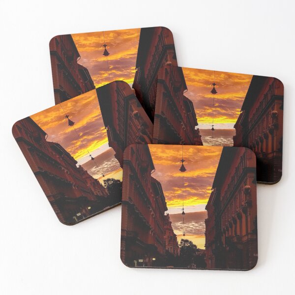 Item preview, Burning Sky With Orange Clouds designed and sold by TeesForTheWorld.
