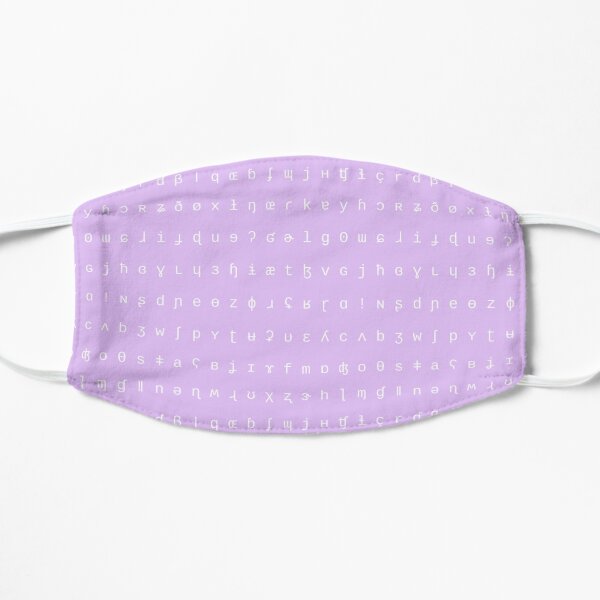 IPA lilac and white range Flat Mask