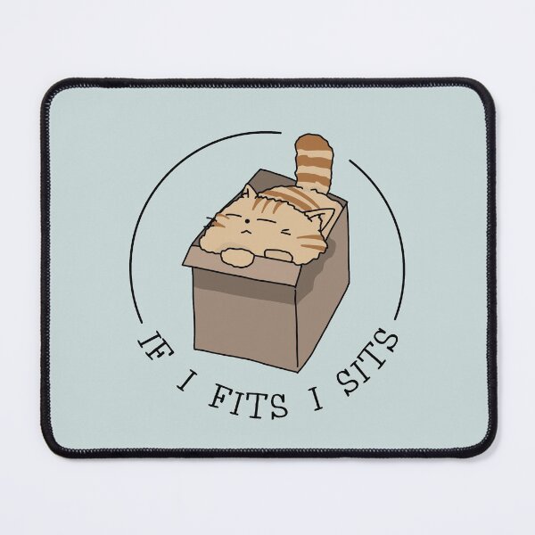 Item preview, If I Fits, I Sits - Cat in Cardboard Box designed and sold by STUDIO-72.