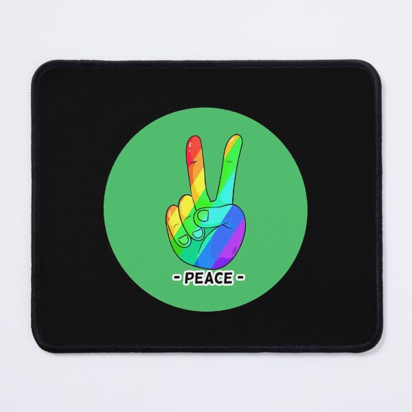 Item preview, Peace Hand Sign Rainbow Peace green Love Freedom Hippie Gift designed and sold by Hyper-Field.