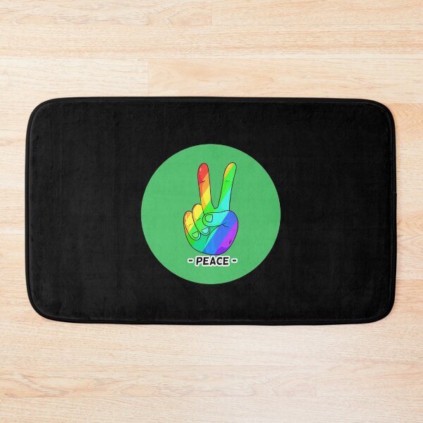 Item preview, Peace Hand Sign Rainbow Peace green Love Freedom Hippie Gift designed and sold by Hyper-Field.