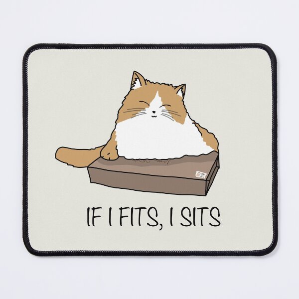 Item preview, If I Fits, I Sits - Ginger and White Tabby Cat on Box designed and sold by STUDIO-72.