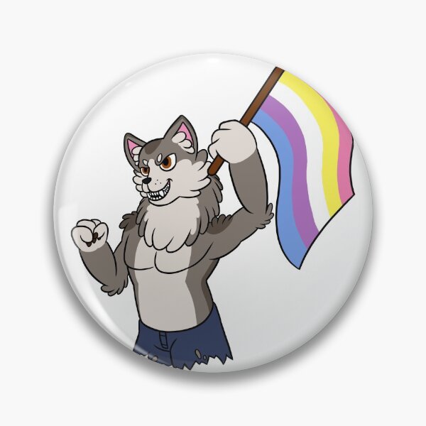 Item preview, Cute Werewolf Says Bigender Rights designed and sold by ThatRadFailure.
