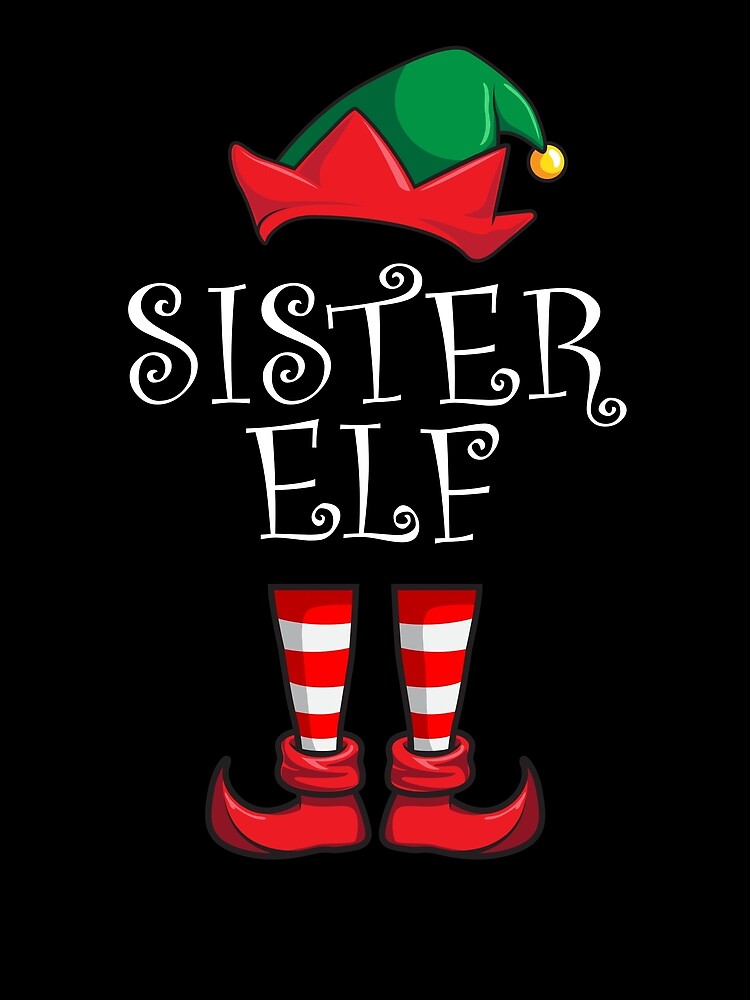 Thumbnail 3 von 3, Tuch, Sister Elf Matching Family Christmas Party Pajama Sister Elf Gear designt und verkauft von DynamicDesign.