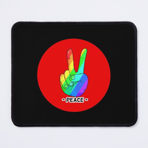 Item preview, Peace Hand Sign Rainbow Peace red Love Freedom Hippie Gift designed and sold by Hyper-Field.