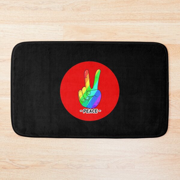 Item preview, Peace Hand Sign Rainbow Peace red Love Freedom Hippie Gift designed and sold by Hyper-Field.