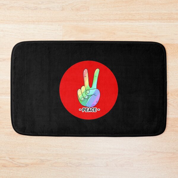 Item preview, Peace Hand Sign Rainbow Pastel Peace red Retro Hippie Gift designed and sold by Hyper-Field.